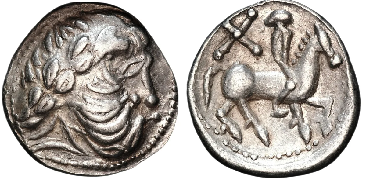 Celtic, Middle Danube region. Uncertain tribe. AR Tetradrachm
