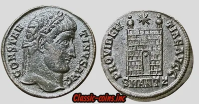 Constantine I Æ3 Centenionalis (326-327 AD), Campgate
