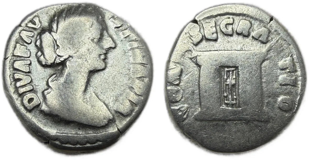 Share Diva Faustina Junior Denarius Consecratio