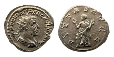 Trebonianus Gallus — Antoninianus, PIETAS AVGG, Milan