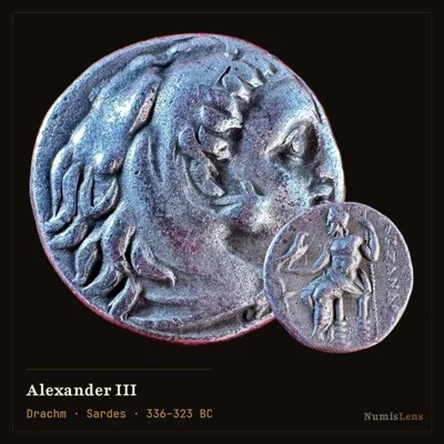 Alexander III — Drachm, Zeus Seated, Sardes