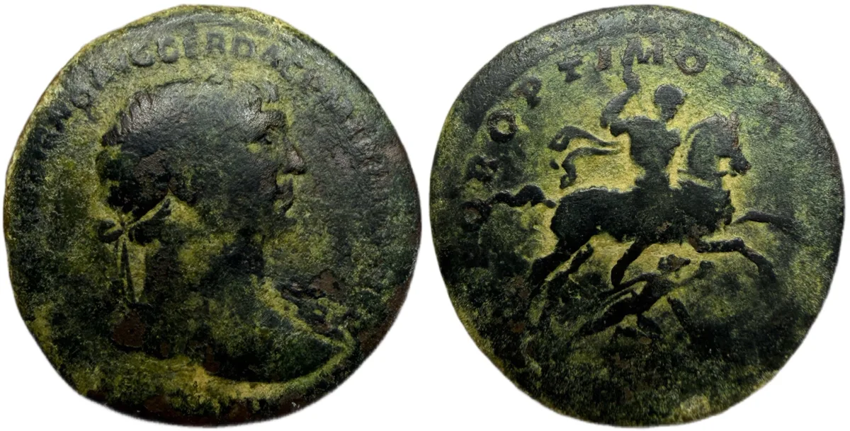Trajan. AD 98-117. Dupondius. Rome mint. Struck ca. AD 103-107