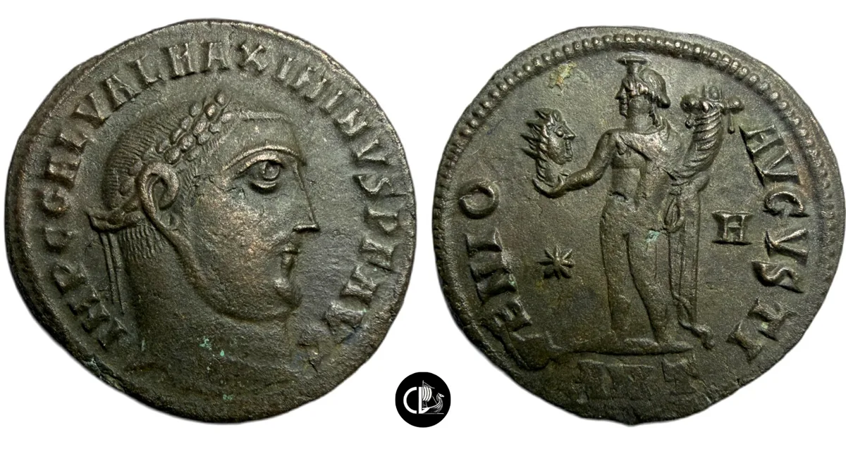 Maximinus II. AE Follis. Antioch mint, 8th officina. AD 312