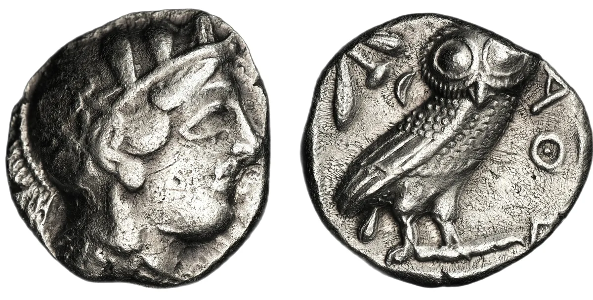 Attica, Athens, AR Tetradrachm, ca. 454-404 BC.