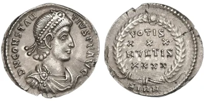 Constantius II, 337-361, Siliqua. Fine Style