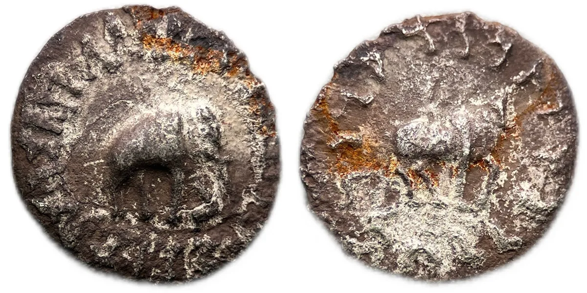 Indo-Greek Kingdoms: Apollodotos I Soter. Circa 180-160 BC. AR Drachm 1.33g