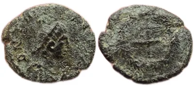 Theodosius II, Cross reverse, ae4