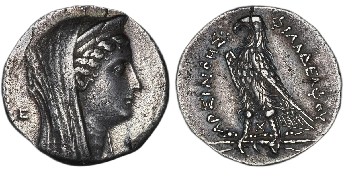 Arsinoe II. AR Tetradrachm.