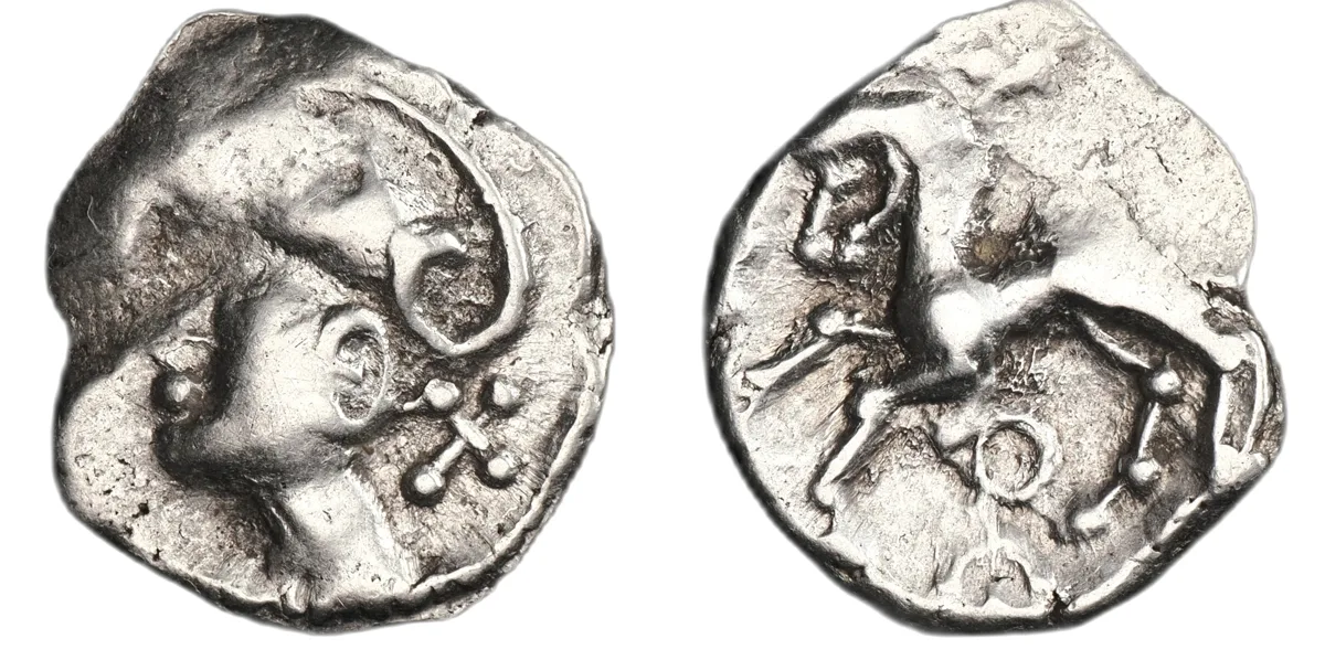Gaul, Sequani. AR Denarius. Circa 27 BC–AD 14.