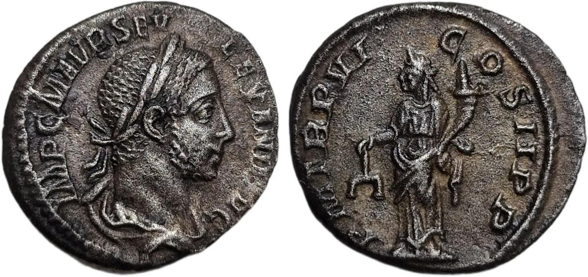 severus alexander denarius 228 AD