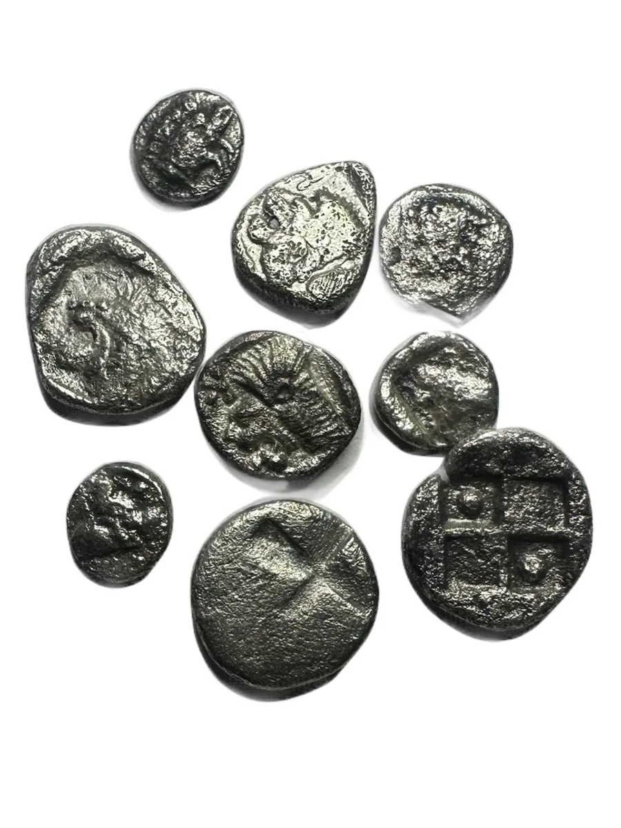 Lot of 9 Greek Fractions