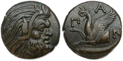 CIMMERIAN BOSPOROS. Pantikapaion. Ae (Circa 310-304/3 BC).