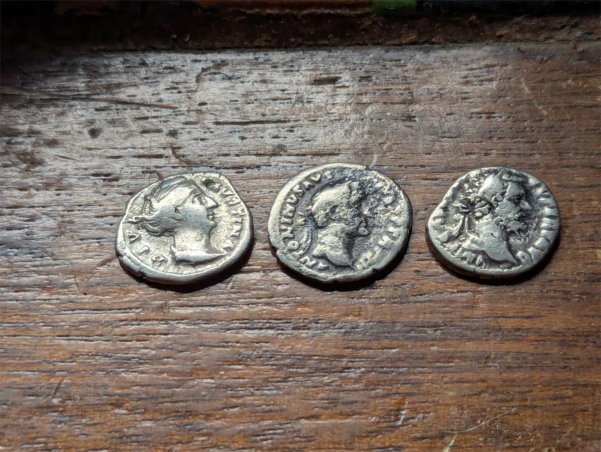 Lot of 3 Roman Imperial Denarii AD 138-340 Antonine and Severan Dynasty