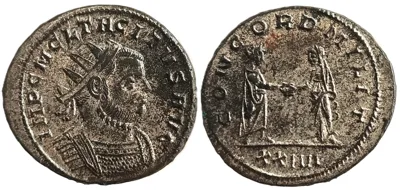 Tacitus, 275 - 276 AD Silvered bronze Antoninianus, Siscia Mint