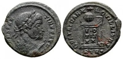 Constantine I - A.D. 322-323 - AE Follis - silvered - BEATA TRANQVILLITAS