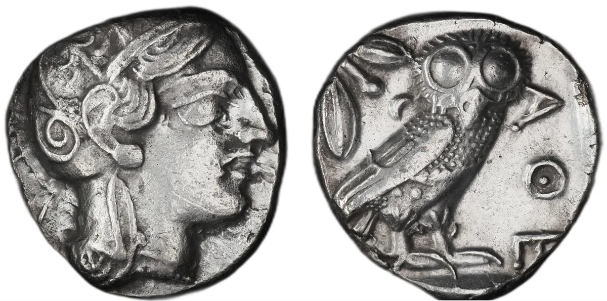 Attica, Athens, AR Tetradrachm, ca. 454-404 BC