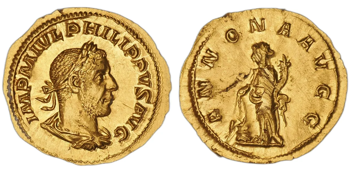 PHILIP I, 244–249. AV Aureus