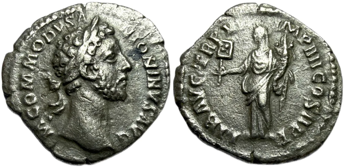 Commodus. Denarius. Rome. Struck AD 182