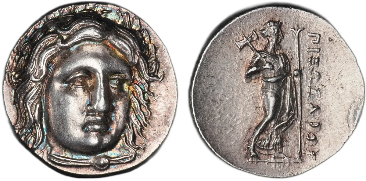 Satraps of Caria. Pixodaros. AR Stater or Didrachm.