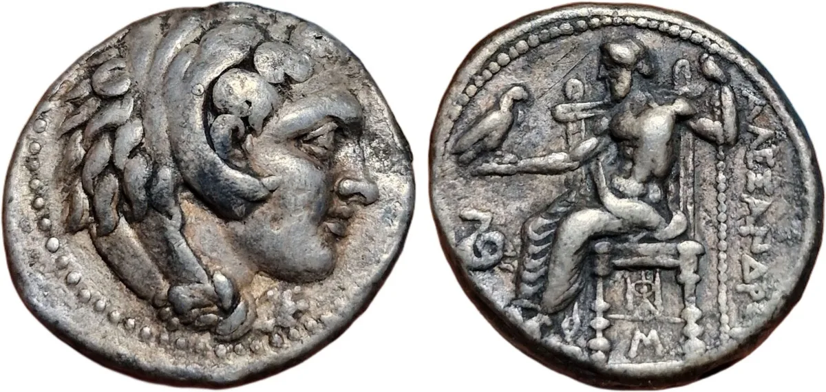 Alexander III AR Tetradrachm, Babylon, lifetime, Heracles/Zeus