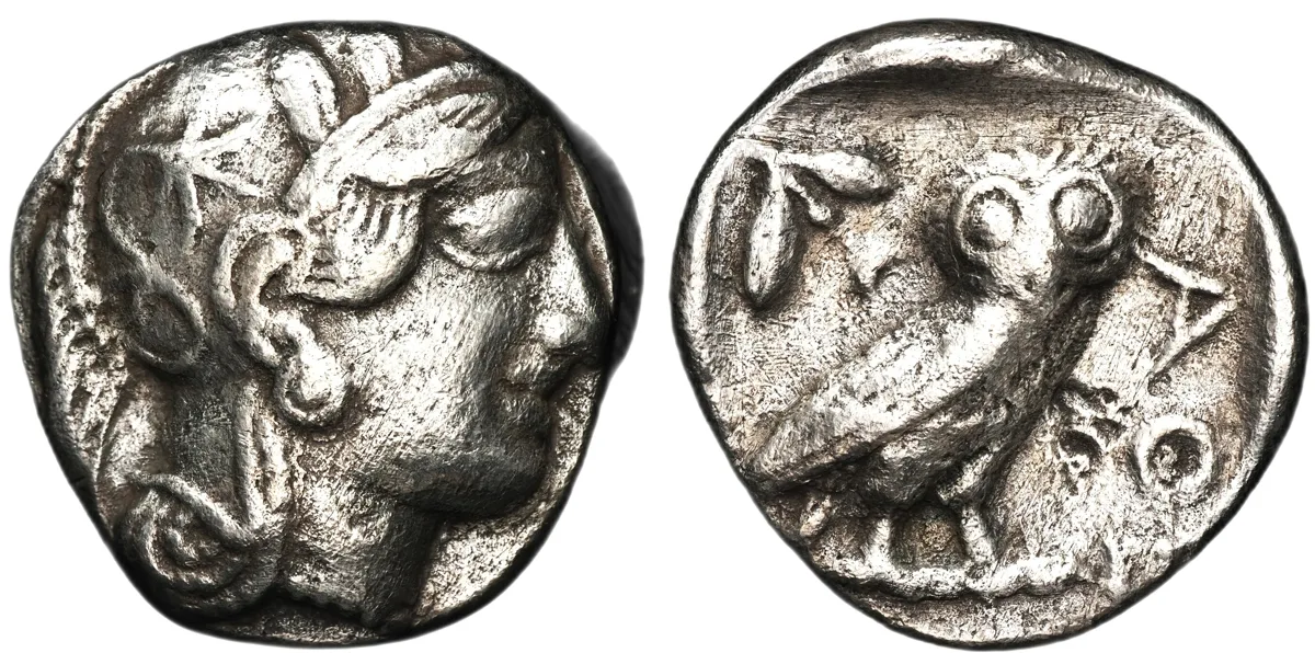 Attica, Athens, AR Tetradrachm, ca. 454-404 BC.