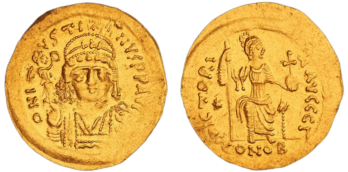 Justin II, 565-578. AV Solidus, Constantinople