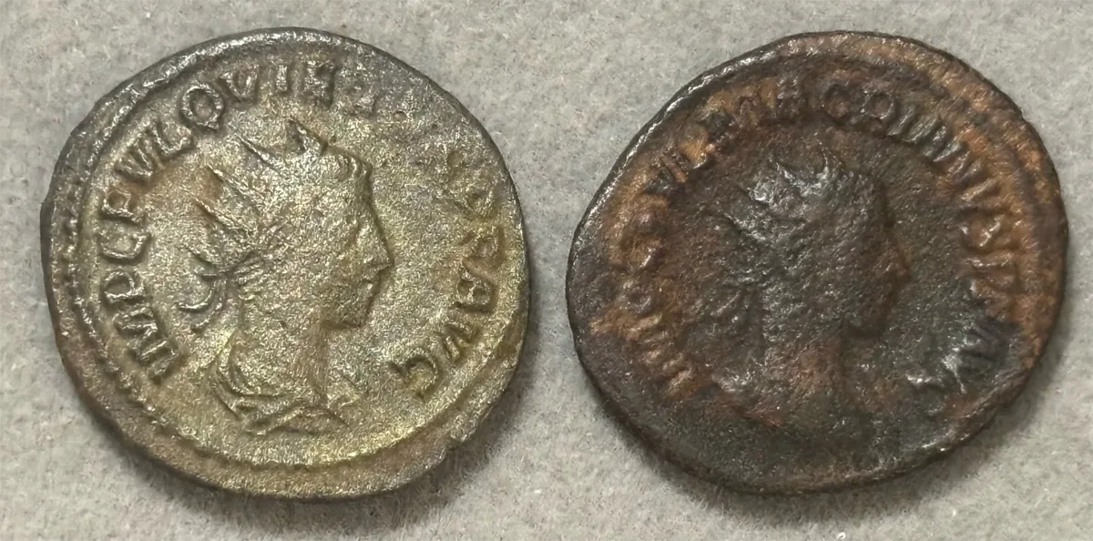 Lot of 2 Roman Usurpers - Quietus & Macrianus 260-261