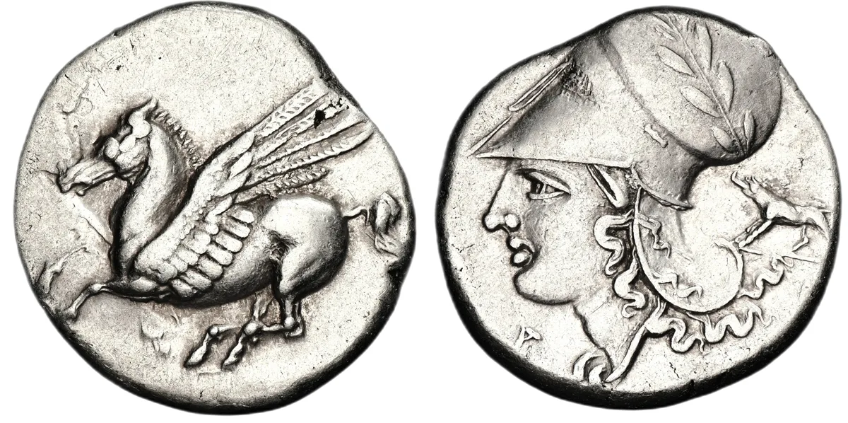 Corinthia, Corinth. Circa 375-300 BC. Stater