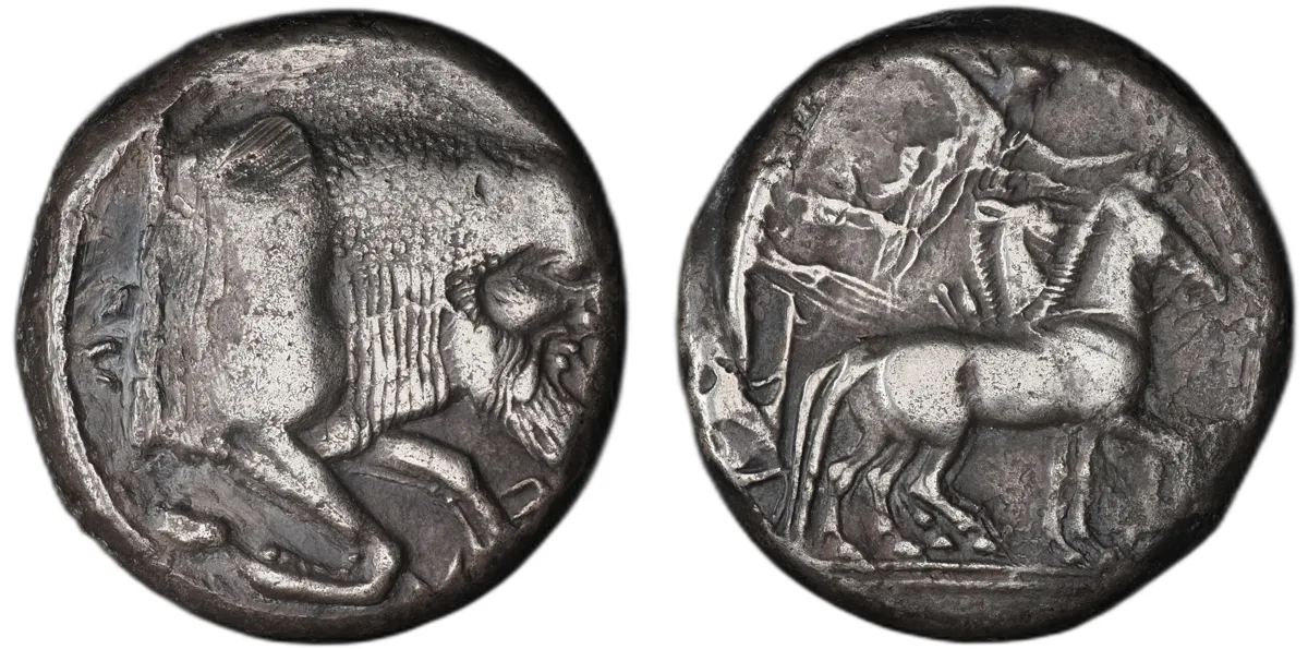 Sicily, Gela. AR Tetradrachm
