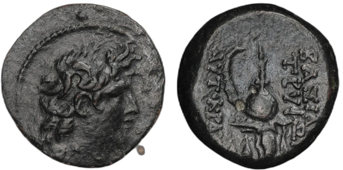 Tryphon, 142-138 BC, AE17