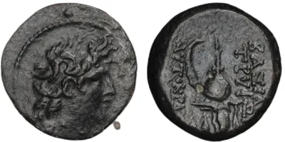 Tryphon, 142-138 BC, AE17