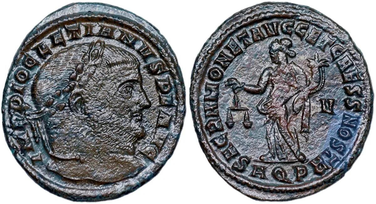 Roman Imperial. Aquileia. Diocletian.
