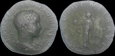 Roman: Gordian III 238-244 AD (Struck 238-239 AD) AE 29.7mm 16.47gm Sestertius. Rome Mint