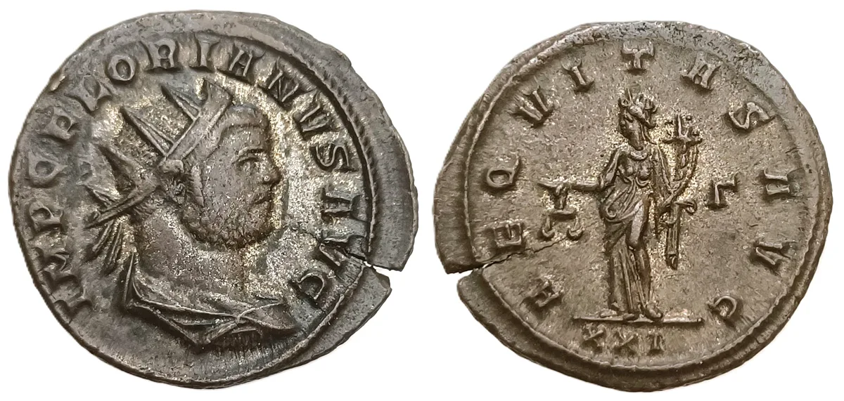 Florian, Silvered Bronze antoninianus, Rome mint, AD 276.