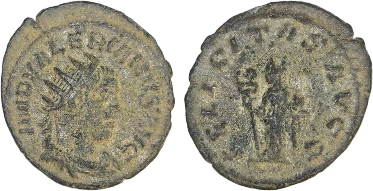 Valerian - A.D. 257-259 - Silver Antoninianus - FELICITAS AVGG - RIC # 283a