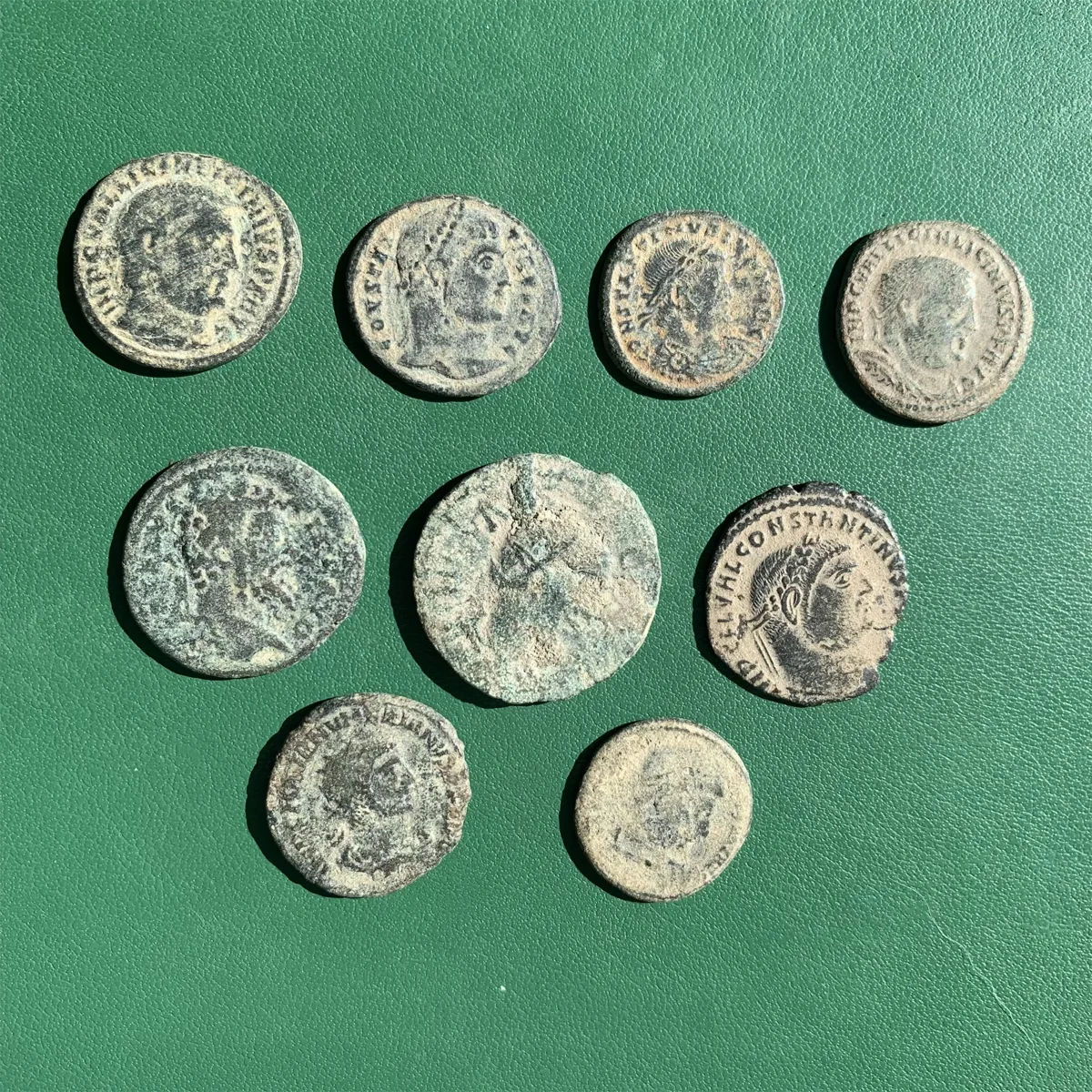 Lot of 9 roman bronze coins