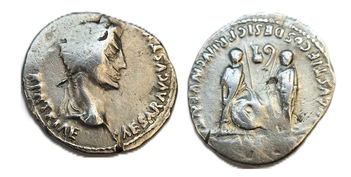 Augustus AR Denarius: RIC I 207 | 2 BCE - 4 A.D.