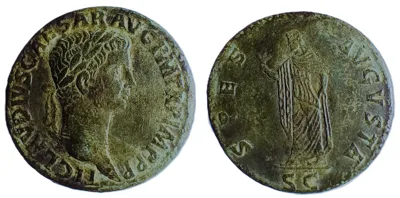 Claudius, 41-54. Sestertius (Orichalcum, 35.23 mm, 25.78 g), Rome, circa 50-54