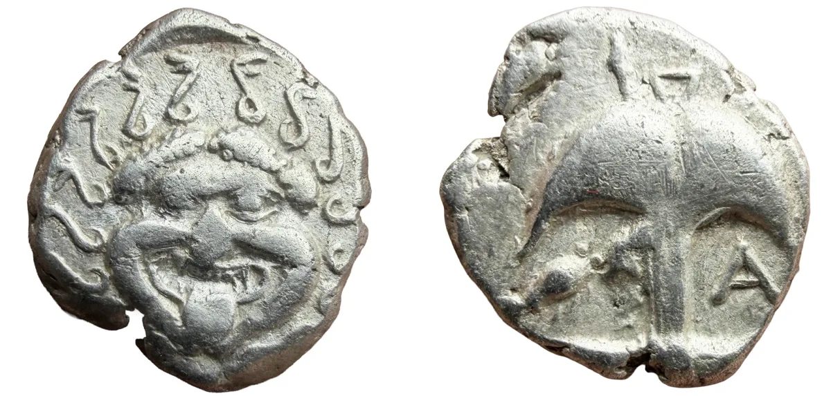 THRACE, Apollonia Pontica. 470-435 BC. AR Drachm.