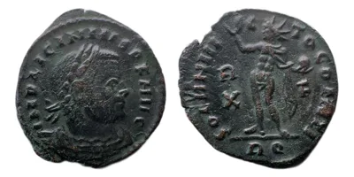 Licinius I — Nummus, SOLI INVICTO COMITI, Rome