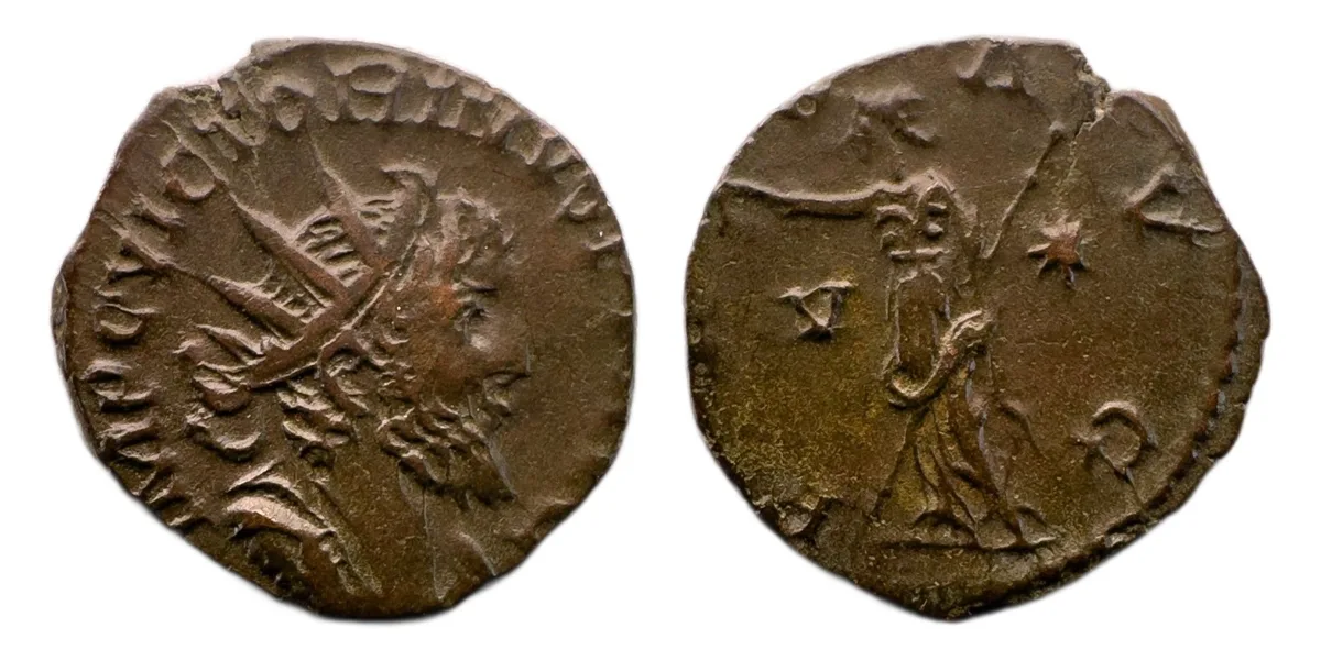 Victorinus — Antoninianus, PAX AVG, Cologne