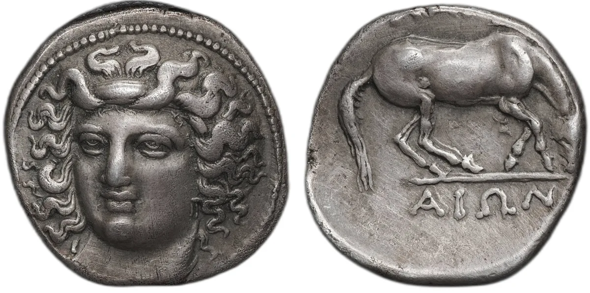 Thessaly. Larissa. Circa 365–340 BC. AR Drachm