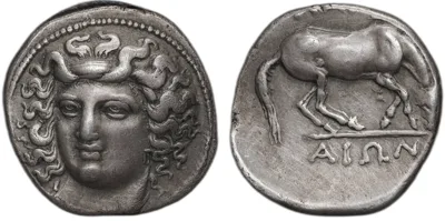 Thessaly. Larissa. Circa 365–340 BC. AR Drachm
