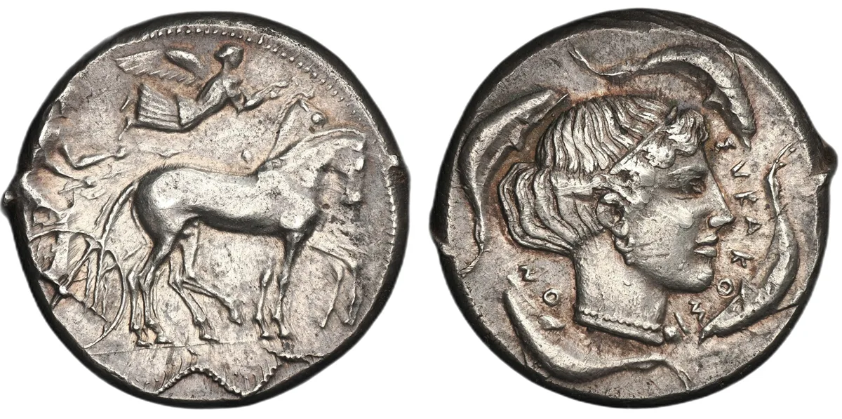 Sicily, Syracuse. AR Tetradrachm, circa 450–440 BC.