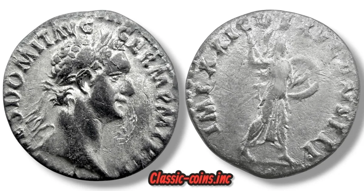 Domitian AR Denarius, Rome mint, struck c. 88-89 AD