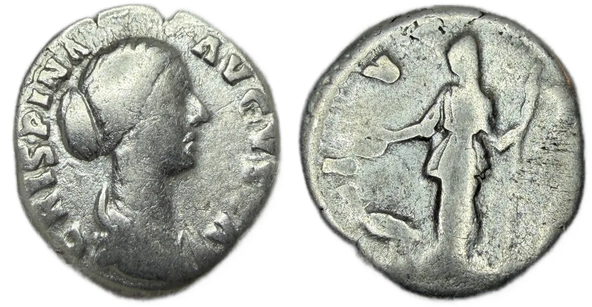 Roman Imperial Crispina (178-191, wife of Commodus), Denarius