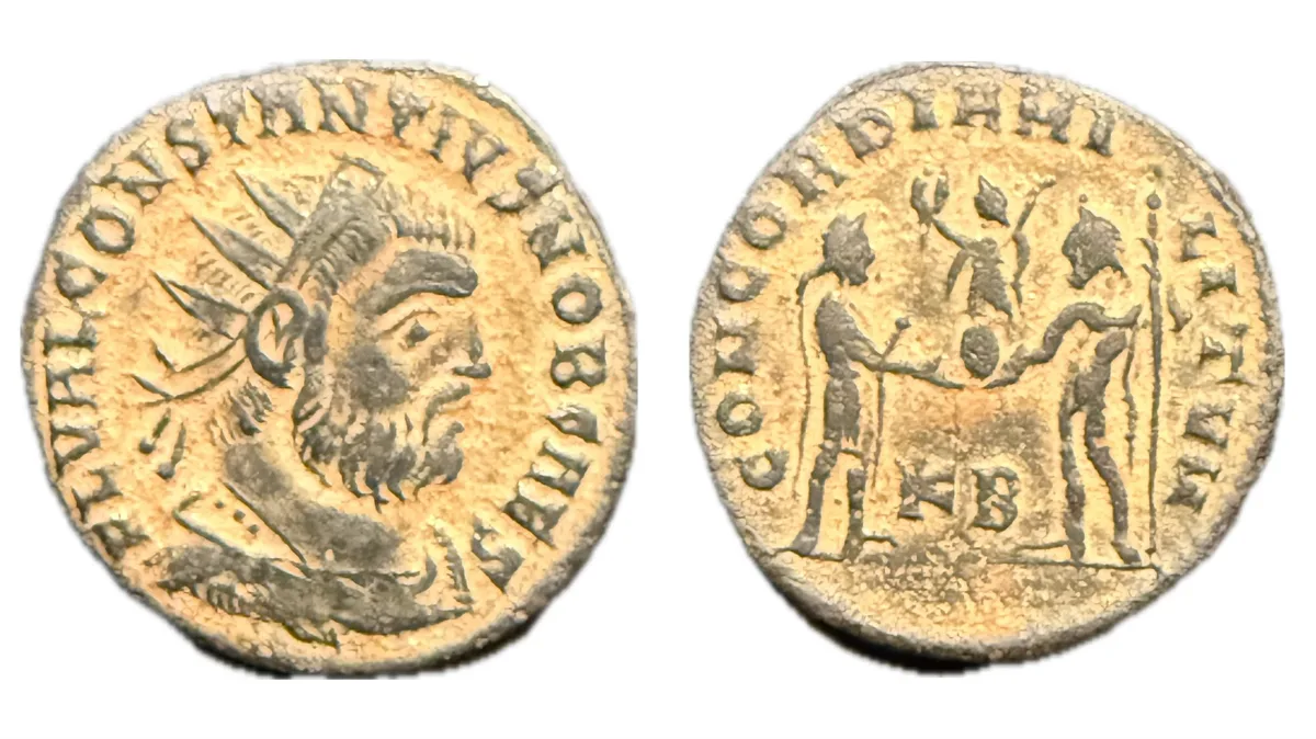 Constantius Chlorus as Ceasar, AE Radiatus