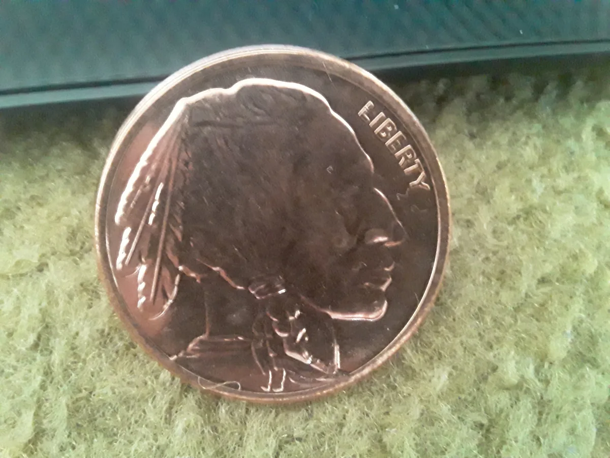 1 oz Indian Head copper coin