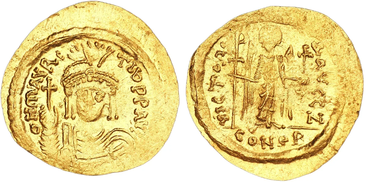 Maurice Tiberius, 582-602. AV Solidus, Constantinople