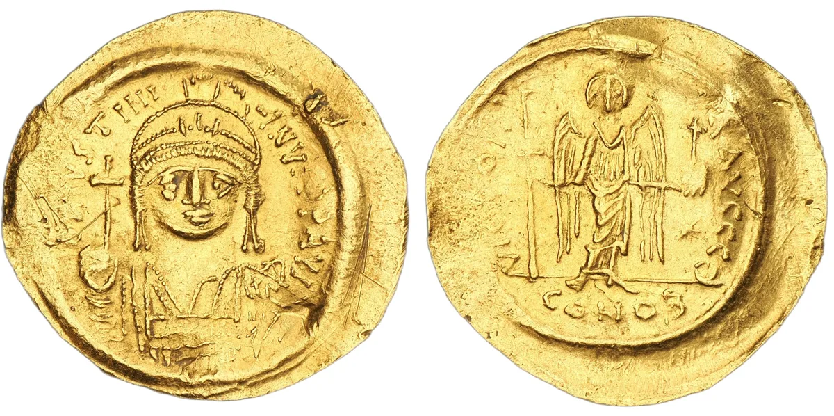 Justinian, 527-565. AV Solidus, Constantinople